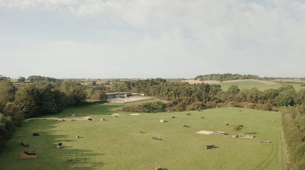 hyde lodge horses Aerial View of Hyde Lodge Farm